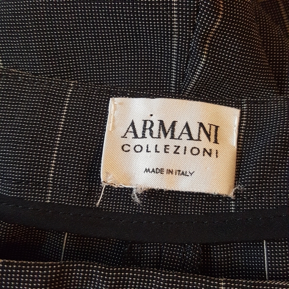 ARMANI COLLEZIONI grey window pain pants size 0 - Picture 7 of 7
